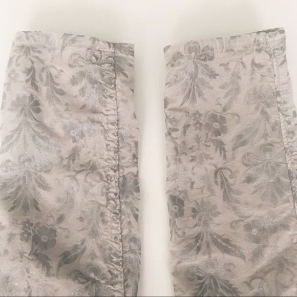 Abercrombie & Fitch Floral Metallic Baroque Skinny Jeans Pants Size 2 - Picture 6 of 8